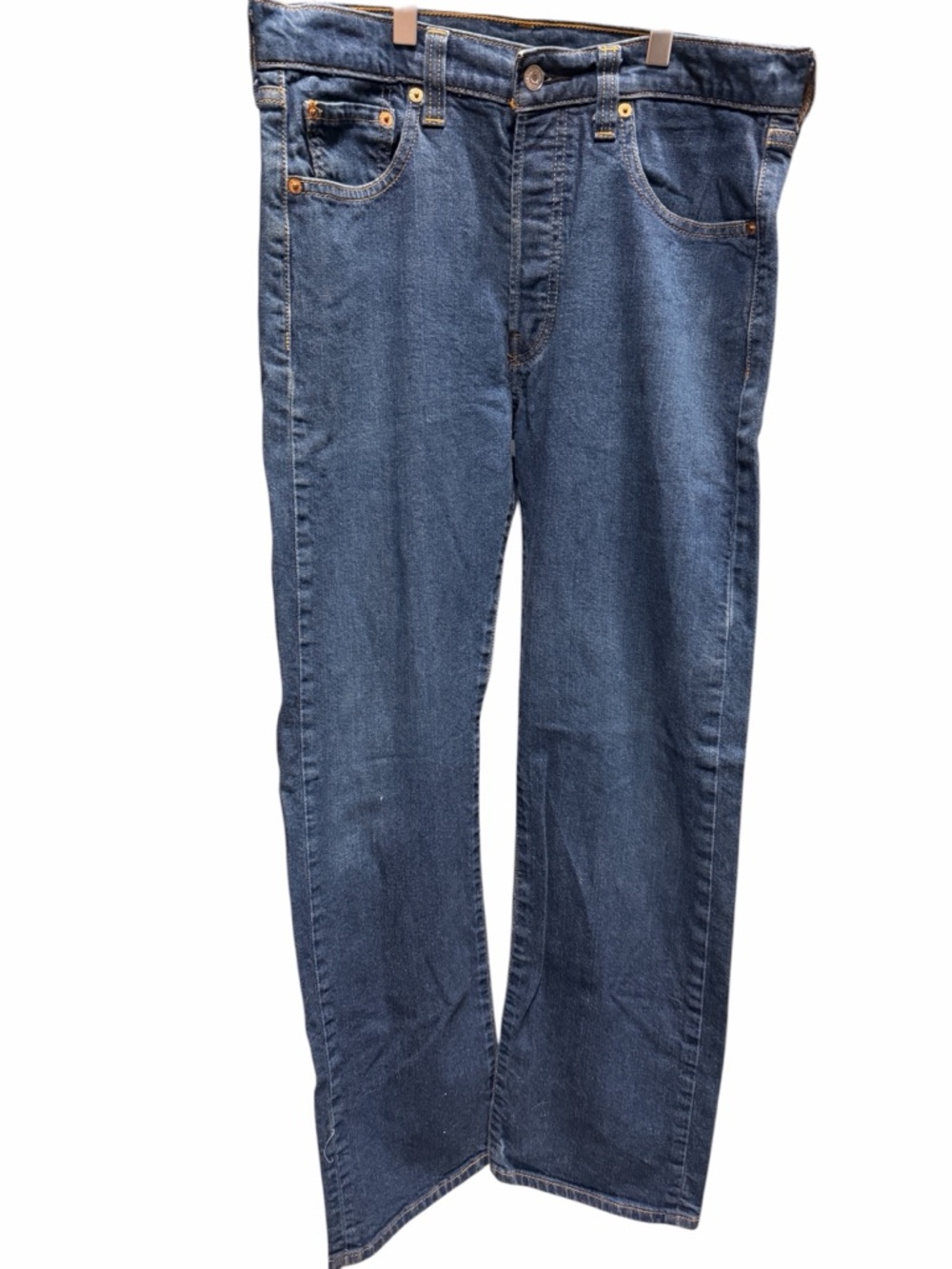 32x30 Vintage Levi's Straight-Leg Dark Blue Denim Jeans